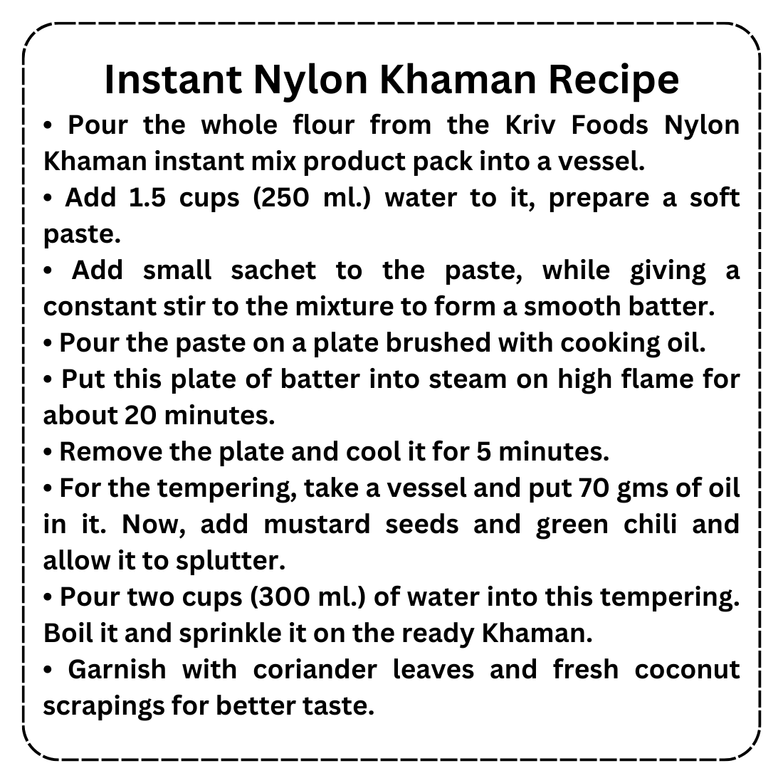 Instant Nylon Khaman Mix