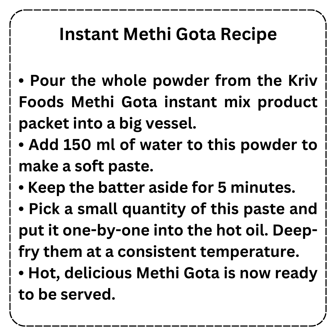 Instant Methi Gota Mix