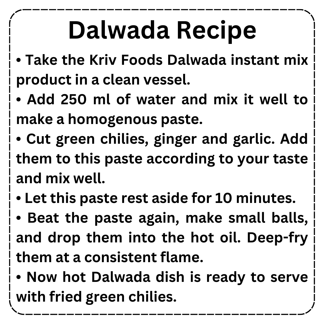 Instant Dalwada Mix