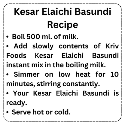 Instant Kesar Elaichi Basundi Mix